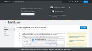 
                            3. Change Appstore user from MacBook? - Ask …