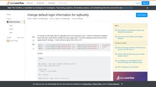 
                            1. change default login information for sqlbuddy - …