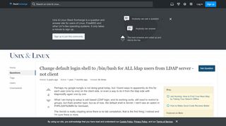 
                            1. Change default login shell to /bin/bash for ALL ldap users from ...