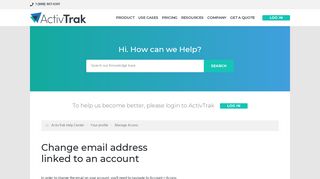 
                            7. Change Email on Account – ActivTrak Help Center