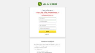 
                            2. Change Password - John Deere