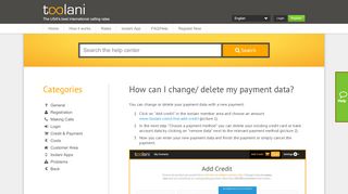 
                            7. Change payment data | Help Center | toolani - Cheap ...