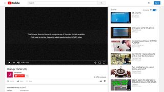 
                            1. Change Portal URL - YouTube