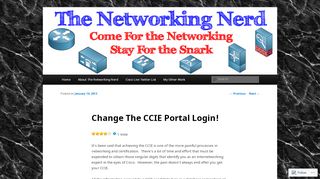 
                            4. Change The CCIE Portal Login! | The Networking Nerd