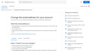 
                            7. Change the email address for your account - Computer ...