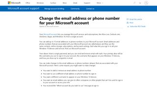 
                            4. Change the email address or phone number for your Microsoft ...