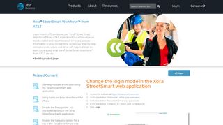 
                            6. Change the login mode in the Xora StreetSmart web application - AT&T