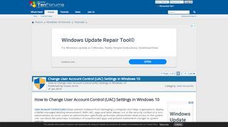 
                            6. Change User Account Control (UAC) Settings in Windows 10