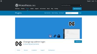 
                            8. Change wp-admin login – WordPress plugin | WordPress.org