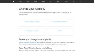 
                            2. Change your Apple ID - Apple Support