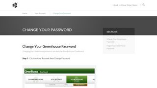 
                            3. Change Your Password - Clover Sites Help Center