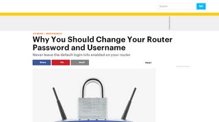 
                            4. Change Your Router Password and Username - Lifewire