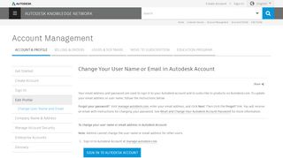 
                            1. Change Your User Name or Email in Autodesk Account ...