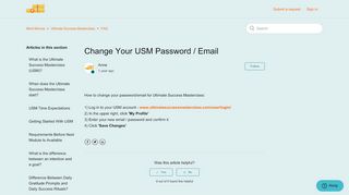 
                            4. Change Your USM Password / Email – Mind Movies