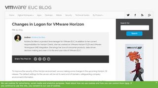 
                            4. Changes in Logon for VMware Horizon