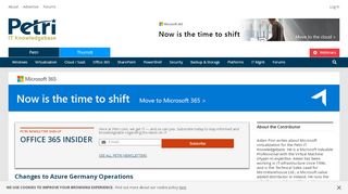 
                            6. Changes to Azure Germany Operations - Petri