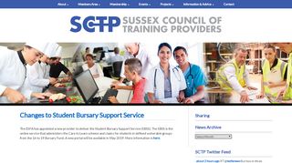 
                            4. Changes to Student Bursary Support Service - SCTP