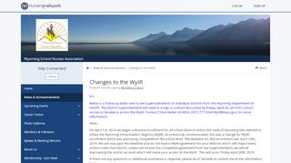 
                            7. Changes to the WyIR | The Wyoming School Nurses Association ...