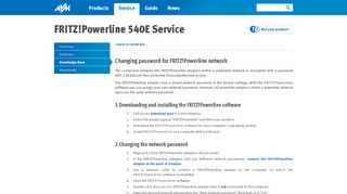 
                            4. Changing password for FRITZ!Powerline network - AVM