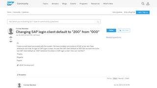 
                            7. Changing SAP login client default to 