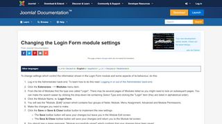 
                            2. Changing the Login Form module settings - Joomla ...