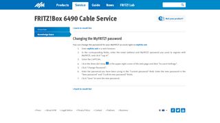 
                            5. Changing the MyFRITZ! password | FRITZ!Box 6490 Cable ...