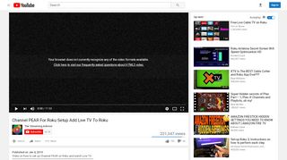 
                            8. Channel PEAR For Roku Setup Add Live TV To Roku - YouTube