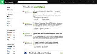 
                            9. Channel Pear - Free downloads and reviews - CNET Download.com