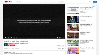 
                            4. Chapter 04 - How to log in to agfood - YouTube