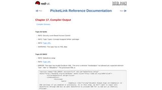 
                            5. Chapter 17. Compiler Output - JBoss.org Documentation