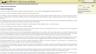 
                            6. Chapter 4765-25 Definitions - Lawriter - OAC - Ohio.gov
