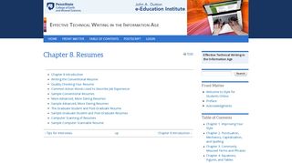 
                            6. Chapter 8. Resumes | Style for Students Online