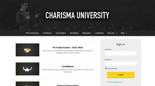 
                            2. Charisma on Command University