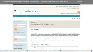 
                            6. Charles Portal, 1st Viscount Portal - Oxford Reference