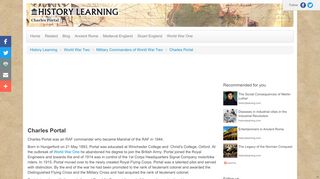 
                            8. Charles Portal - History Learning