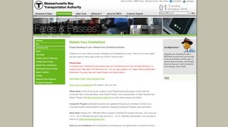 
                            2. CharlieCard Web Program - MBTA.com