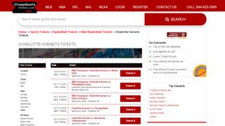 
                            4. Charlotte Hornets Tickets - cheapseatsonline.com