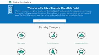 
                            9. Charlotte NC Open Data Portal