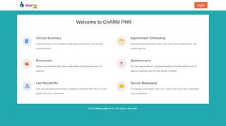 
                            4. ChARM Personal Health Record Login