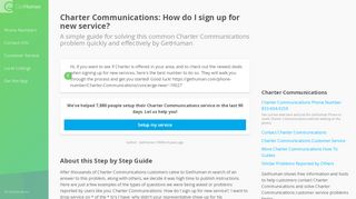 
                            3. Charter Communications: How do I sign up for new service ...