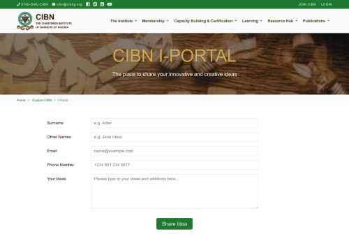 
                            3. Chartered Institute of Bankers of Nigeria - CIBN I-Portal