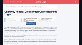 
                            11. Chartway Federal Credit Union Online Banking Login