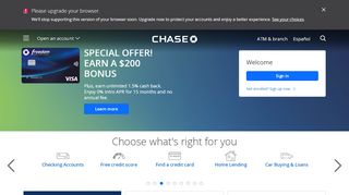 
                            6. Chase Bank - Credit Card, Mortgage, Auto, Banking Services