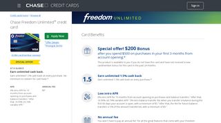 
                            4. Chase Freedom Unlimited Credit Card | Chase.com