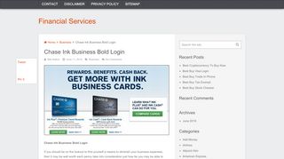 
                            1. Chase Ink Business Bold Login | Financial Services