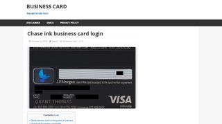 
                            4. Chase ink business card login - business card