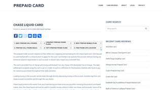 
                            9. Chase Liquid card | Prepaid Card