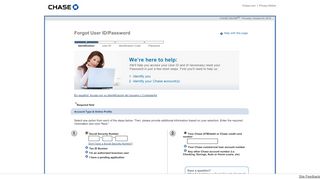 
                            5. Chase Online - Forgot User ID / Password