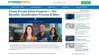 
                            6. Chase Private Client Program - Benefits, How To …