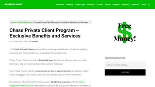 
                            7. Chase Private Client Program - Exclusive Benefits …